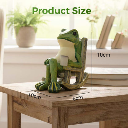 🐸Napelemes béka hintaszék-dísz