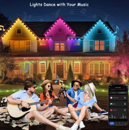 ⏰Utolsó napi kiárusítás🌈Intelligens Rainbow LED állandó kültéri világítás