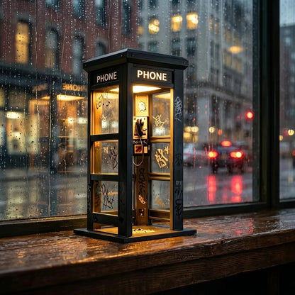 ✨Vintage hangulatot teremtő lámpa, telefonfülke stílusban