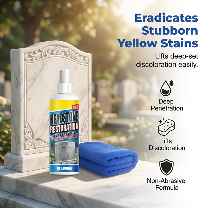 Sírkőtisztító spray – gyorsan ható