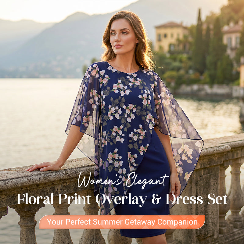 👗 MOST 50% KEDVEZMÉNY!🌸 Elegáns virágmintás kétrészes szett – blúz és ruha – sikkes bohém nyári szett ✨