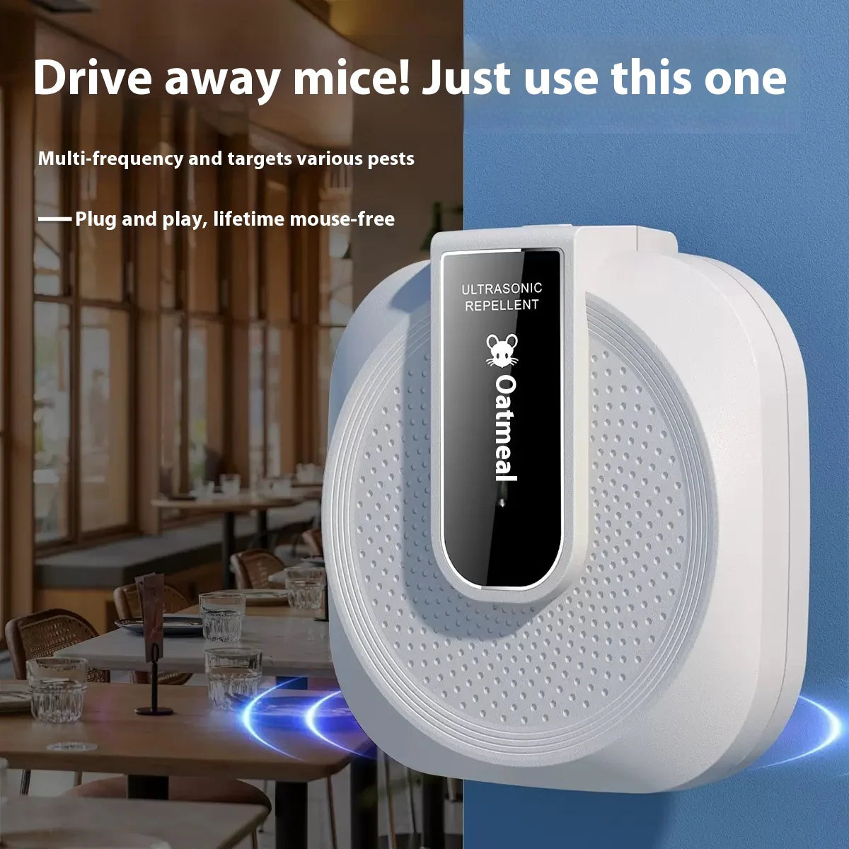 🔥Hatékony az ultrahangos hajó- és patkányriasztó - intelligens 360°-os technológia