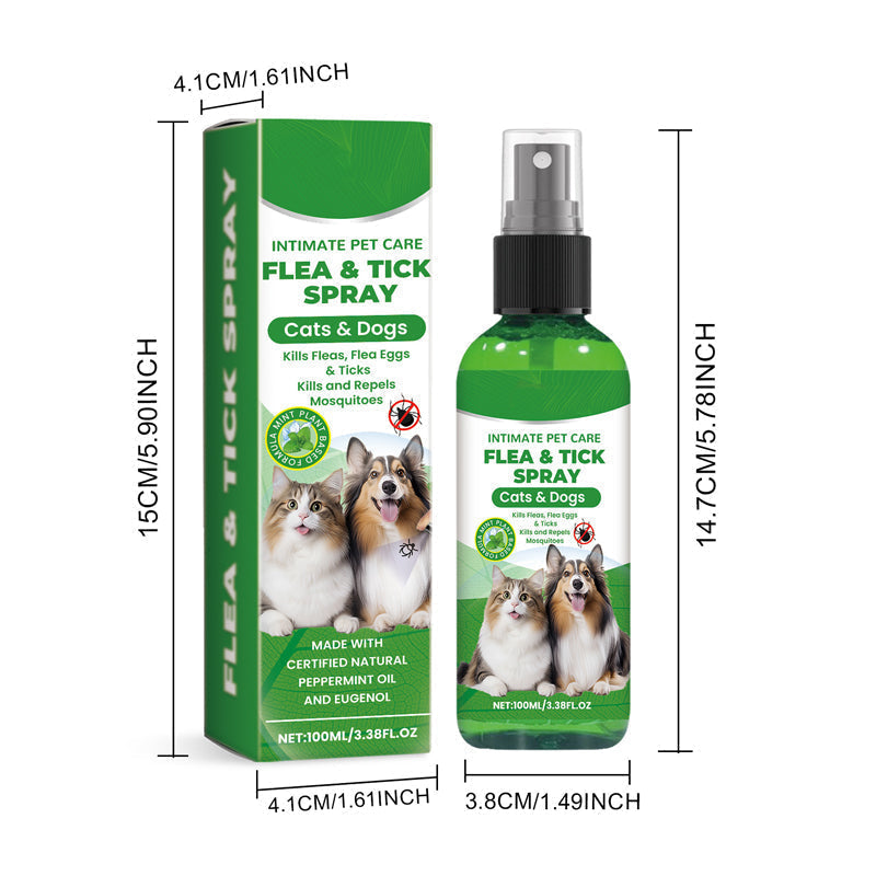 🍃Természetes bolha- és kullancsirtó spray kutyáknak és macskáknak🐾 Tartsa kedvencét kártevőmentesen