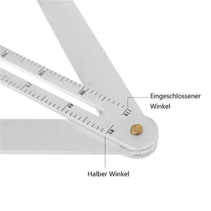 🔥📐 Multifunkcionális szögmérő famegmunkáláshoz! Belső és külső sarkok kettős mérése 10–170° tartományban 👨‍🔧👍