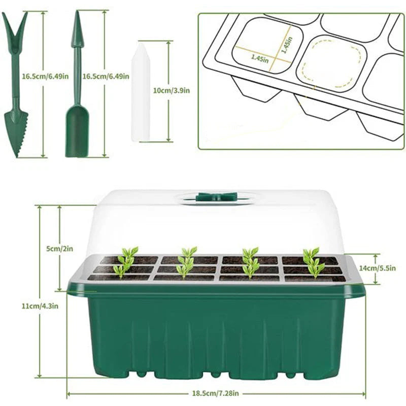 🌱 Palántatálca beépített termesztőlámpával