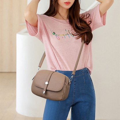 Könnyű, egyszínű női crossbody táska