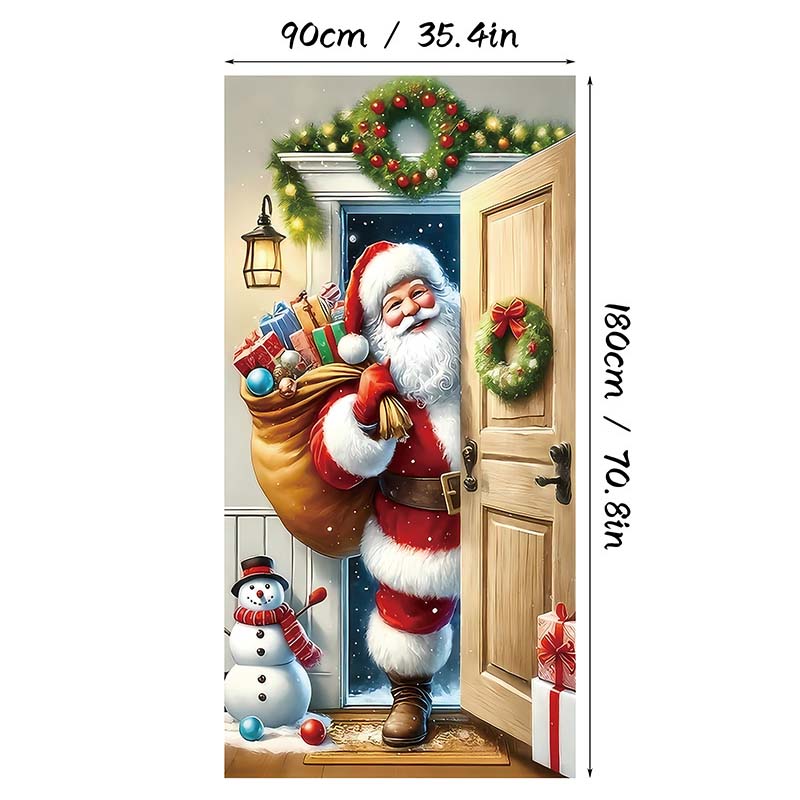 ⏰Ünnepi akció 70% kedvezménnyel!!🎄Karácsonyi ajtópanel azonnali ünnepi dekorációhoz