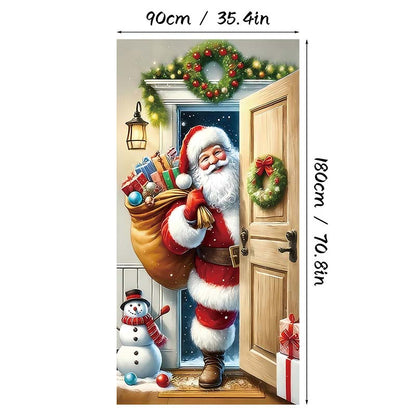 ⏰Ünnepi akció 70% kedvezménnyel!!🎄Karácsonyi ajtópanel azonnali ünnepi dekorációhoz