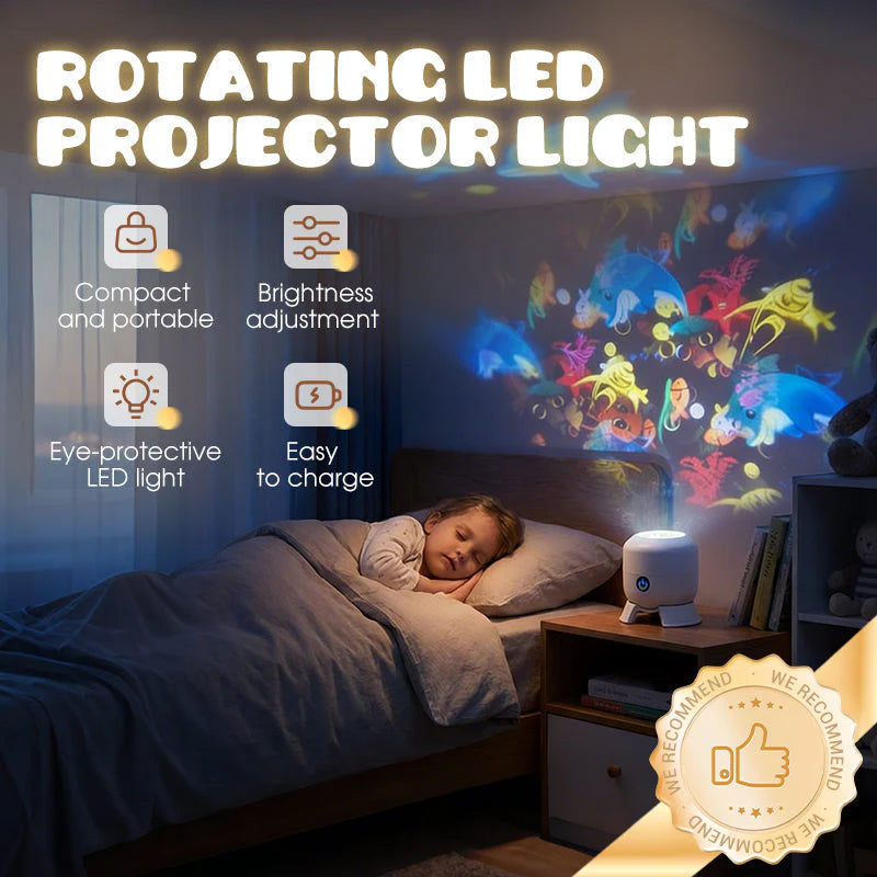 Dinamikus forgó LED projektor