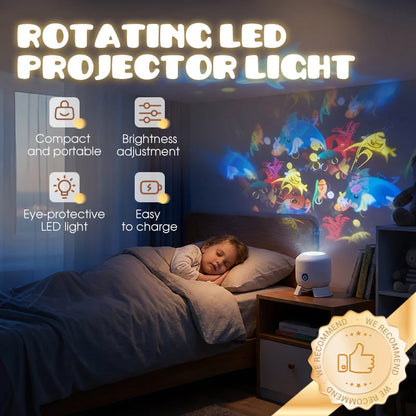 Dinamikus forgó LED projektor