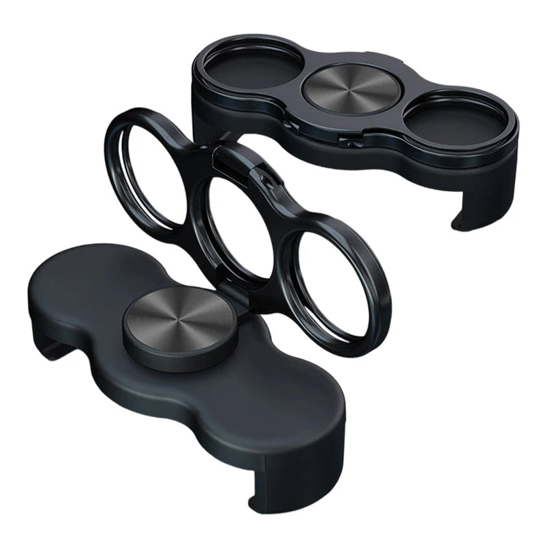 Forgatható, összecsukható telefontartó – Dupla gyűrű három ujjal, praktikus klipsz a telefon hátuljára