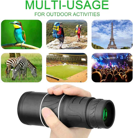 16x52-es monokuláris teleszkóp optikai zoommal