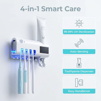 UV-sterilizáló fogkefetartó