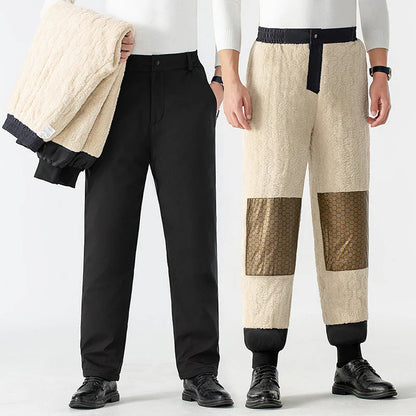 【M-4XL】👖Férfi téli szigetelt nadrág grafén térdvédőkkel