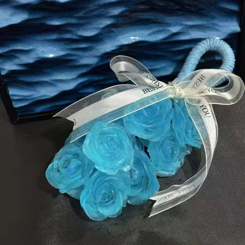 🌹Kézzel készített kristály szappancsokor rózsákkal💕