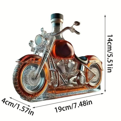 Motorkerékpár whisky dekantáló