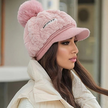 💁‍♀️A legjobb téli ajándék🎁👒 - Női téli sapka 2025 rövid karimájú🥰