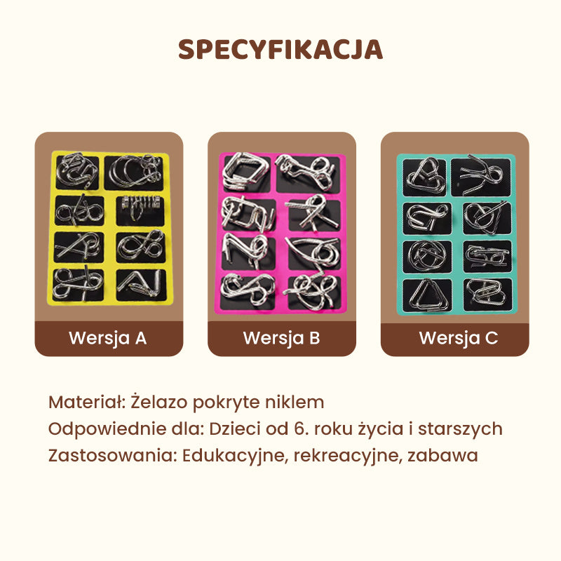 🧠Fém Kör Kibogozó Játék