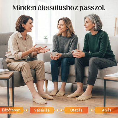 Uniszex láthatatlan korrekciós ötujjú zokni