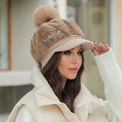 💁‍♀️A legjobb téli ajándék🎁👒 - Női téli sapka 2025 rövid karimájú🥰