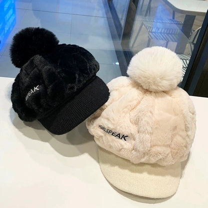 💁‍♀️A legjobb téli ajándék🎁👒 - Női téli sapka 2025 rövid karimájú🥰