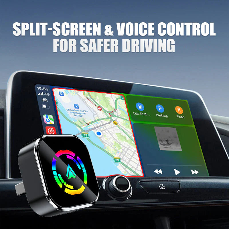 🔥🚗2 az 1-ben vezeték nélküli adapter iPhone-hoz és Android Autóhoz