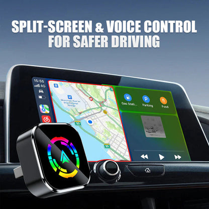 🔥🚗2 az 1-ben vezeték nélküli adapter iPhone-hoz és Android Autóhoz