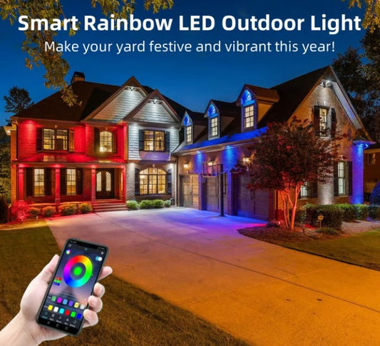 ⏰Utolsó napi kiárusítás🌈Intelligens Rainbow LED állandó kültéri világítás