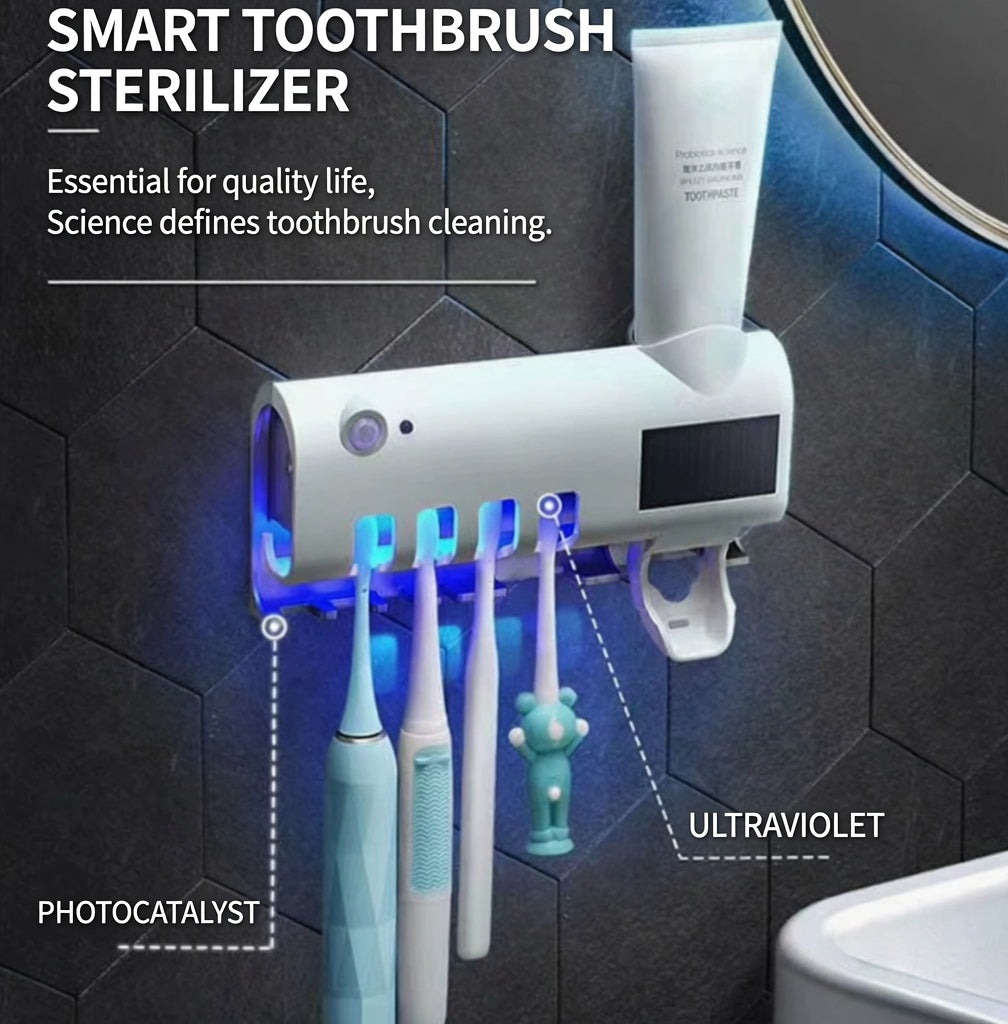 UV-sterilizáló fogkefetartó