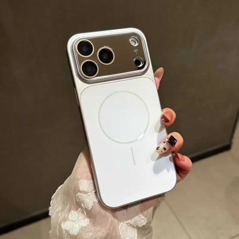 Új, luxusminőségű, matt fémes MagSafe ütésálló védőtok iPhone sorozathoz