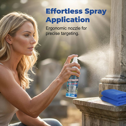 Sírkőtisztító spray – gyorsan ható
