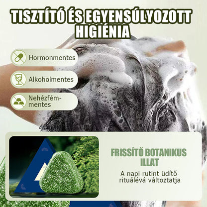 Természetes szilárd sampon a haj erősítésére