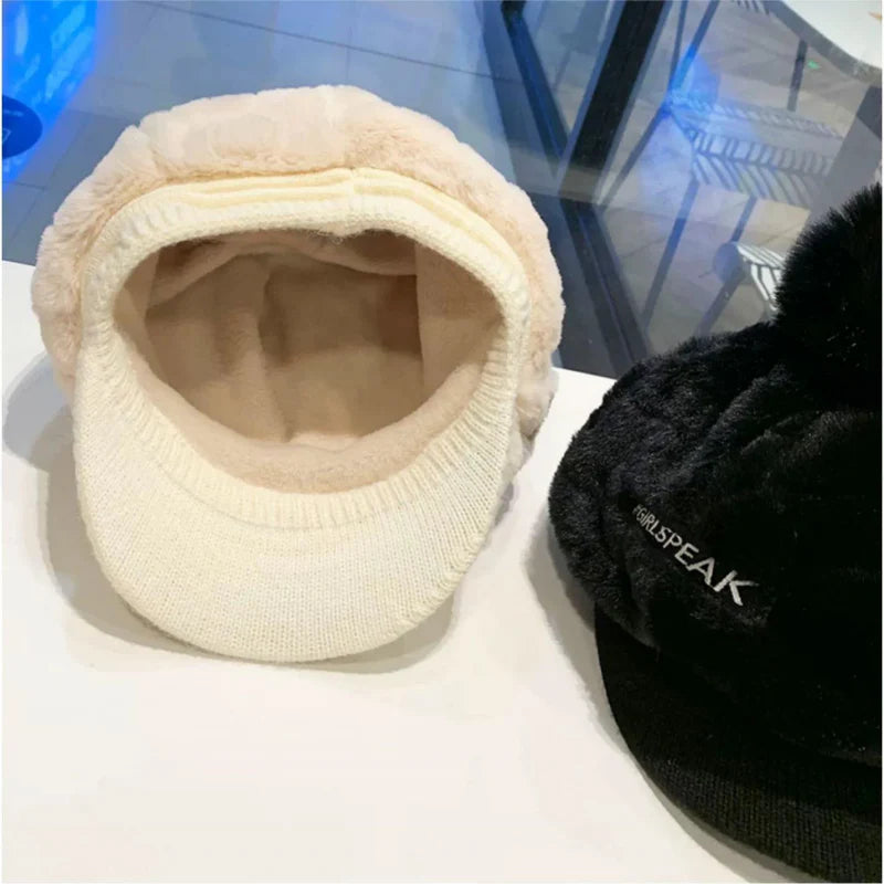 💁‍♀️A legjobb téli ajándék🎁👒 - Női téli sapka 2025 rövid karimájú🥰