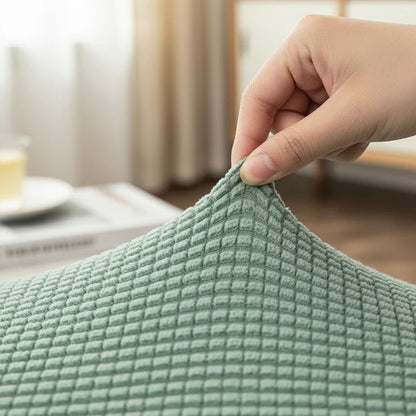 Kötött, rugalmas jacquard kanapéhuzat
