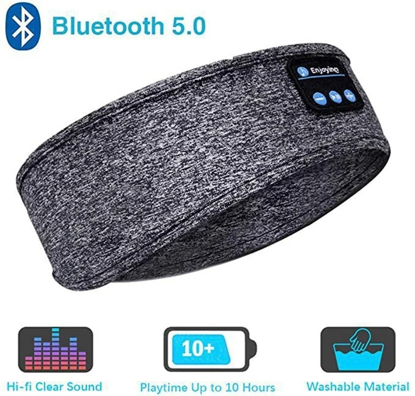 Bluetooth 5.0 fejpántos fejhallgató alváshoz – Zene, kényelem és mély alvás