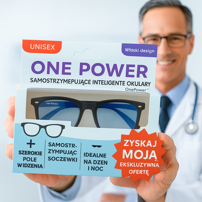OnePower™ - Intelligens, önbeálló szemüveg kékfény-szűrővel