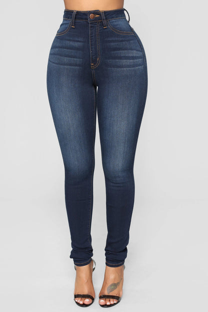 Női Slim Fit Stretch Farmer Ceruzanadrág