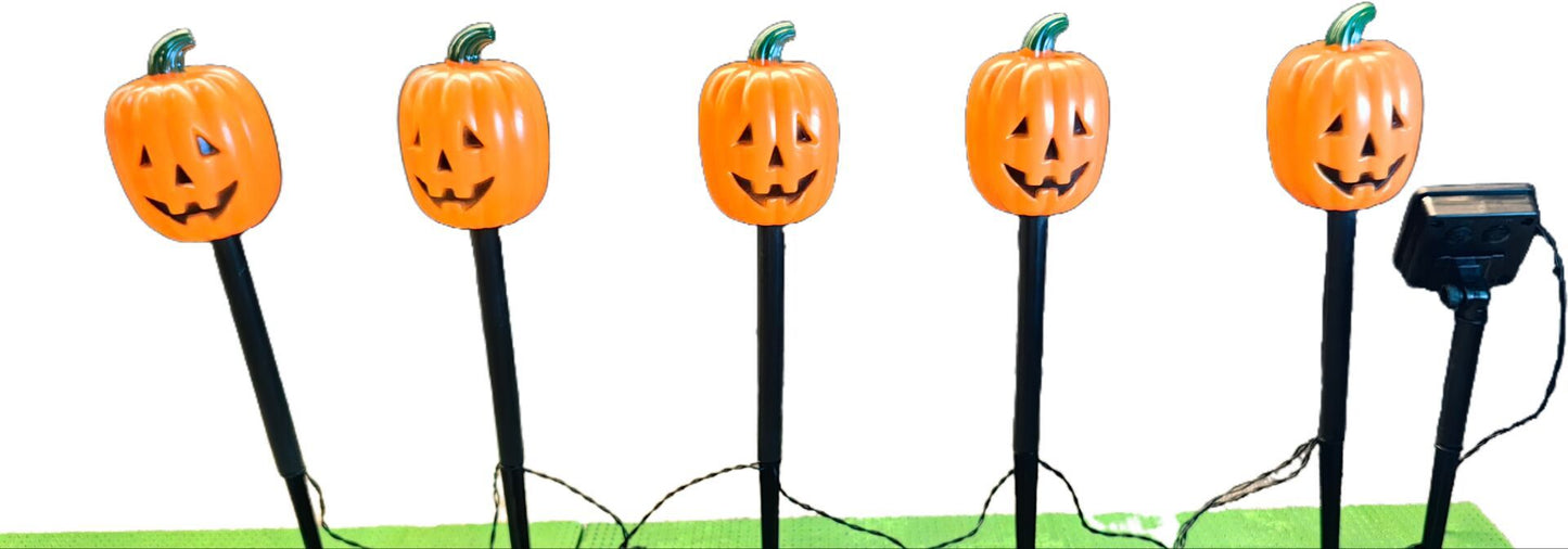 👻🎁6 db-os LED napelemes halloweeni talajfények