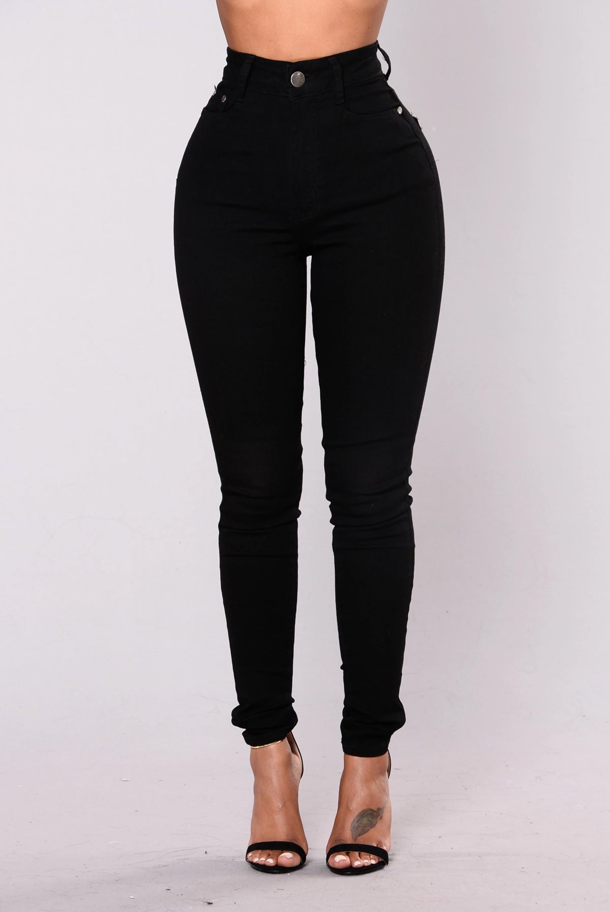 Női Slim Fit Stretch Farmer Ceruzanadrág