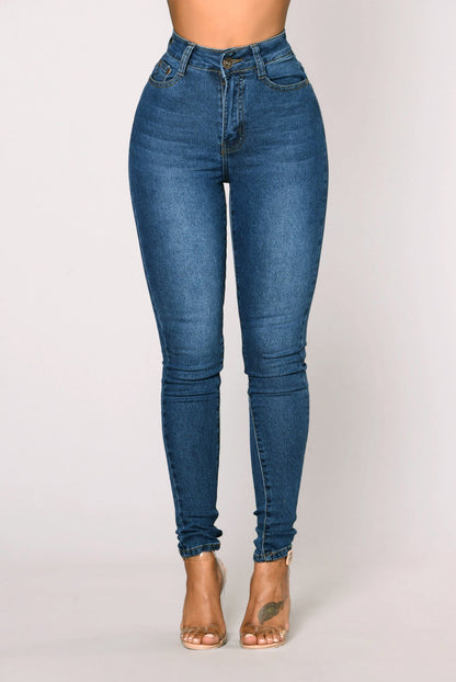 Női Slim Fit Stretch Farmer Ceruzanadrág