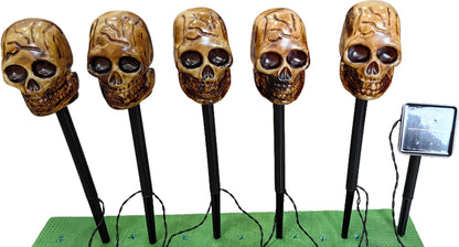 👻🎁6 db-os LED napelemes halloweeni talajfények