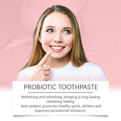 Oralhoe probiotikus menta SP8 fogkrém, friss lehelet, eltávolítja a lepedéket, világosítja és csökkenti a sárga foltokat a dohányosoknál