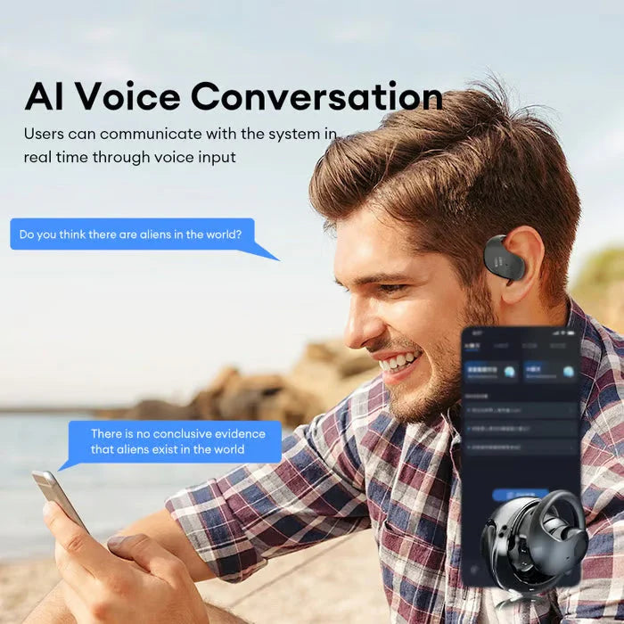 OWS Bluetooth 5.4 vezeték nélküli fejhallgató mesterséges intelligenciával támogatott fordítással (iOS és Android rendszerekhez)