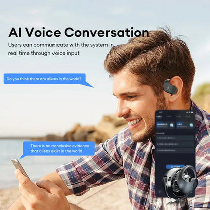 OWS Bluetooth 5.4 vezeték nélküli fejhallgató mesterséges intelligenciával támogatott fordítással (iOS és Android rendszerekhez)