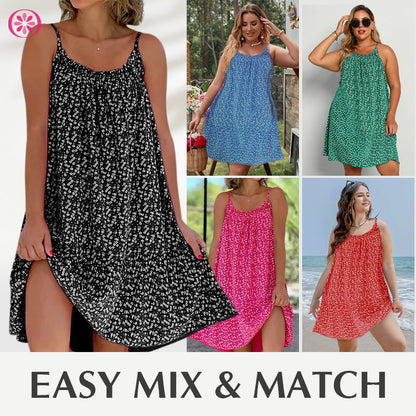 🎉A nyár már a küszöbön áll! 50% kedvezmény 🛍️ Virágmintás trikó ruha