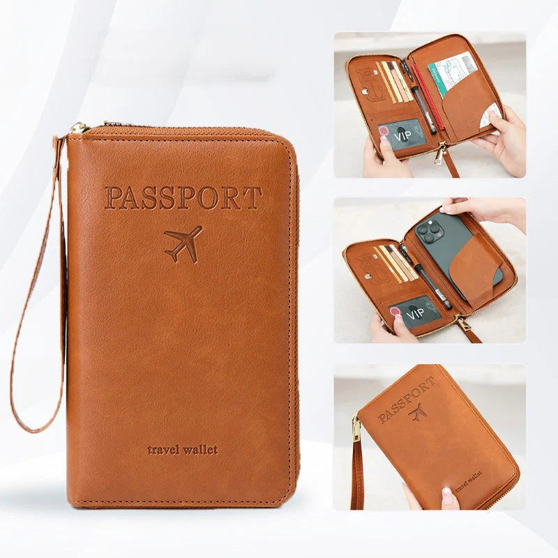 🧳2026 Turisztikai kötelező✈️Többfunkciós RFID-s útlevél-tárca