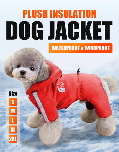 🐕Készülj fel a hideg évszakra❄️Vízálló téli kutyakabát