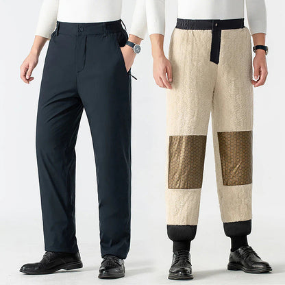 【M-4XL】👖Férfi téli szigetelt nadrág grafén térdvédőkkel