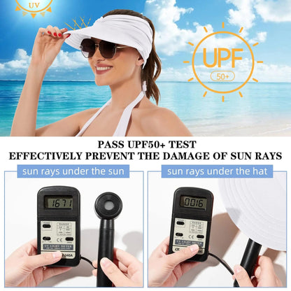 🔥UTÓS NAP 60% KEDVEZMÉNY!! ☀️Női sapka napellenzővel és UPF 50+ UV-védelemmel