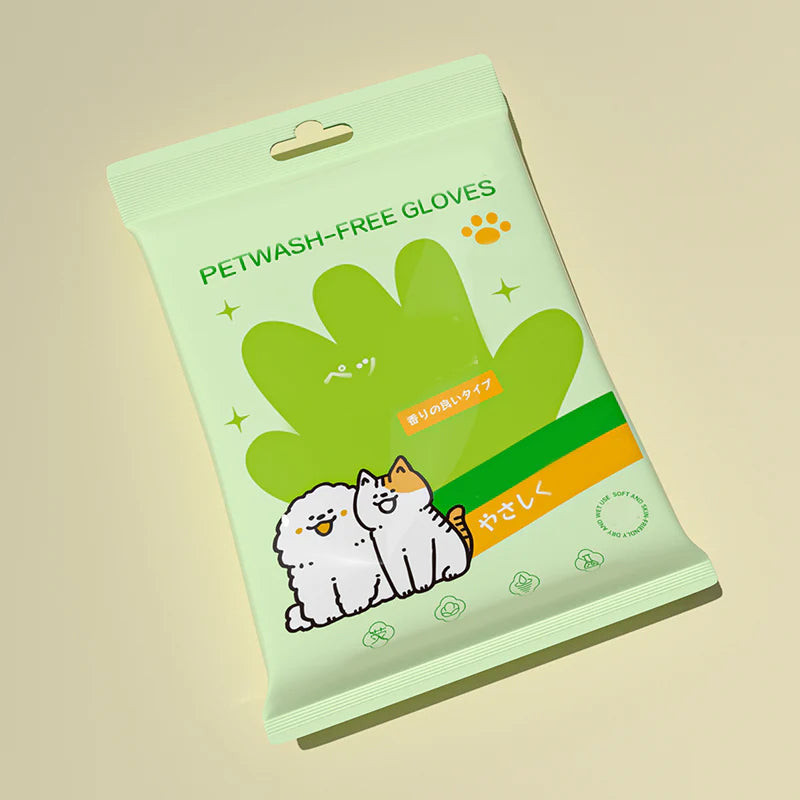 🐱Kesztyűk állatok öblítés nélküli tisztításához és szagtalanításához